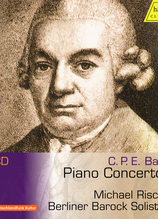 the album cover for Michael Rische - C.P.E. Bach: Pno Cons - Michael Rische