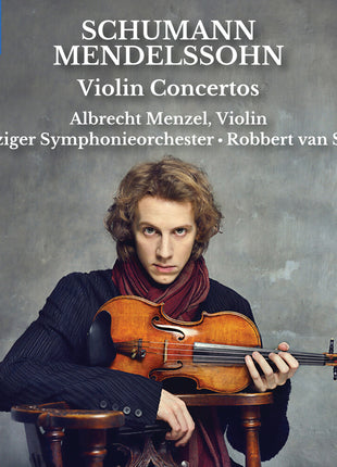 the album cover for Leipziger Symphonieorchester - Schumann & Mendelssohn: Violin Cons