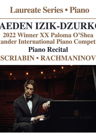 the album cover for Izik-Jaeden Dzurko - Jaeden Izik-Dzurko - Pno Recital