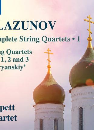 the album cover for Tippett Quartet - Glazunov: Complete Str Qrts Vol. 1
