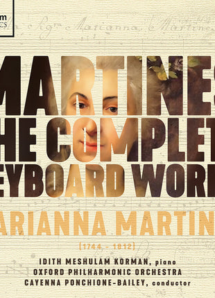the album cover for Idith Korman  Meshulam - Martines: Complete Keyboard Works