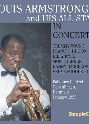 the album cover for Louis Armstrong - In Concert