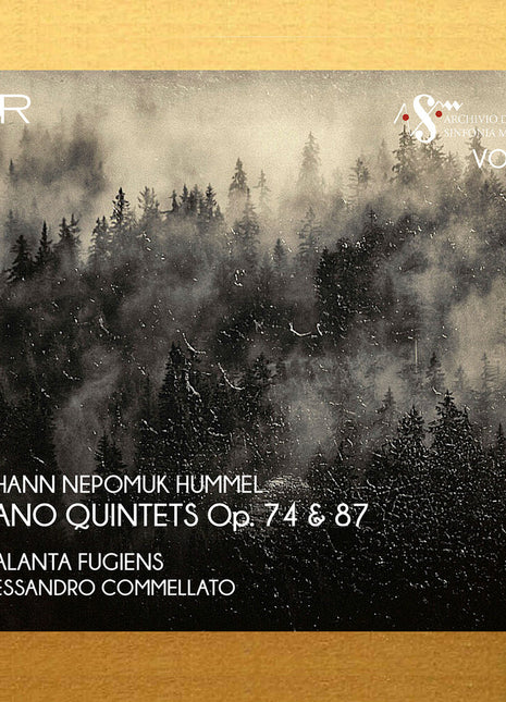 the album cover for Atalanta Fugiens - Hummel: Pno Quintets Op. 74 & 87