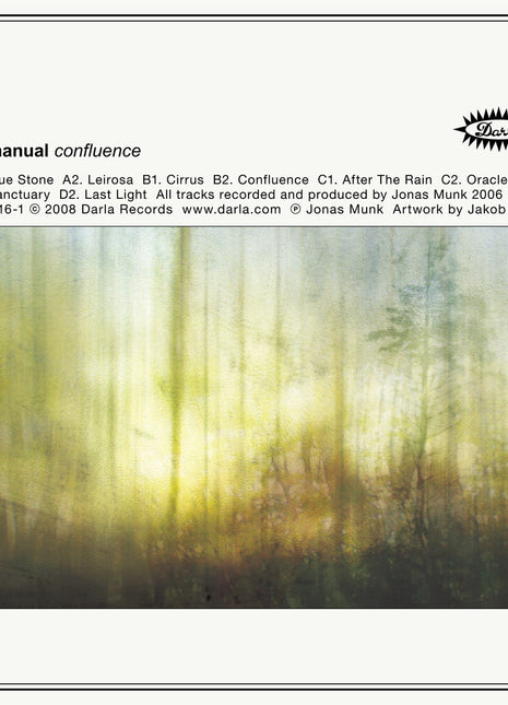 the album cover for Manual - Confluence [Clear Vinyl]