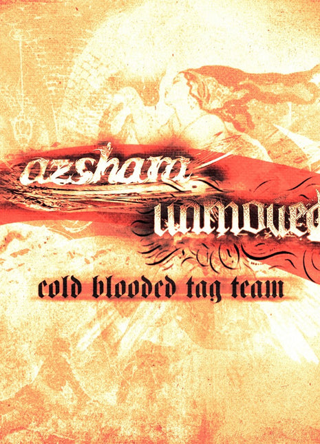 the album cover for Azshara / Unmoved - Cold Blooded Tag Team Split
