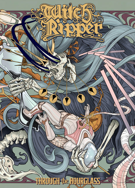 the album cover for Witch Ripper - Through the Hourglass
