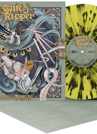 the album cover for Witch Ripper - Through The Hourglass [Yellow/Black]