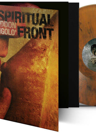 the album cover for Spiritual Front - Armageddon Gigolo (Blk) [Colored Vinyl] (Gate) [Limited Edition] (Ofgv)