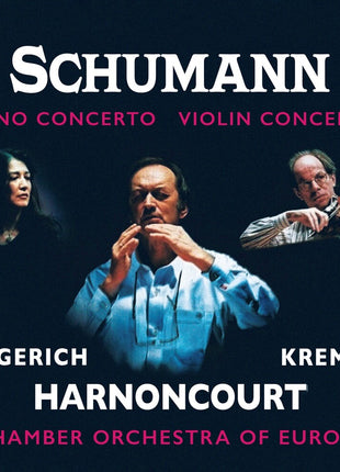 the album cover for Martha Argerich  / Kremer,Gidon - Schumann: Piano Concerto & Violin Concerto