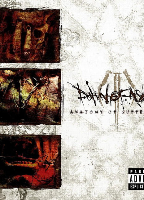 the album cover for Dawn Of Ashes - Anatomy Of Suffering