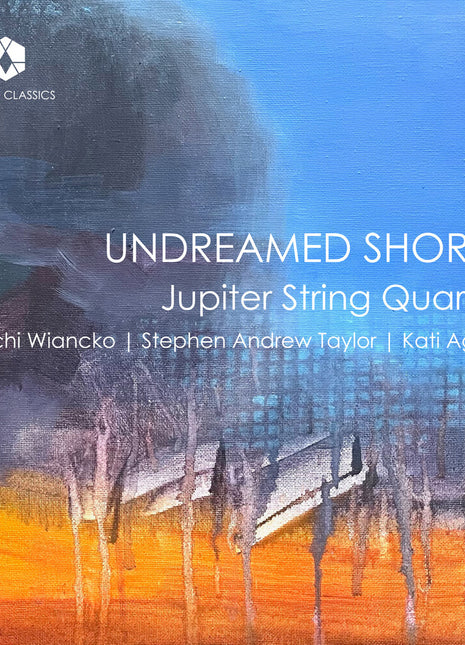 the album cover for Jupiter String Quartet - Undreamed Shores
