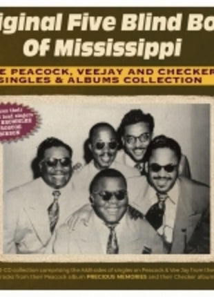 the album cover for Original Five Blind Boys Of Mississippi - Peacock, Vee Jay And Checker Singles & Albums