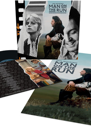 the album cover for Paul McCartney & Wings - Man On The Run Soundtrack