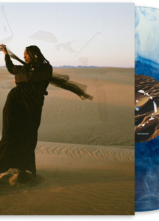 the album cover for Dua Saleh - Of Earth & Wires - Blue (Blue) [Colored Vinyl]