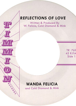 the album cover for Wanda Felicia / Cold Diamond & Mink - Reflections Of Love