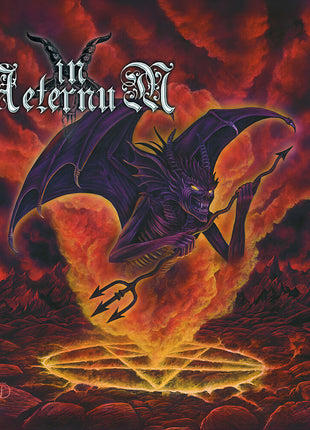 the album cover for In Aeternum - Forever Blasphemy [Clear Vinyl] (Red)