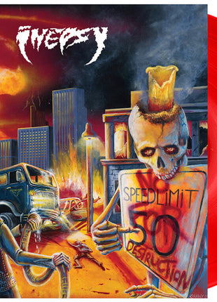 the album cover for Inepsy - No Speed Limit for Destruction [Red with Poster + Download Card]
