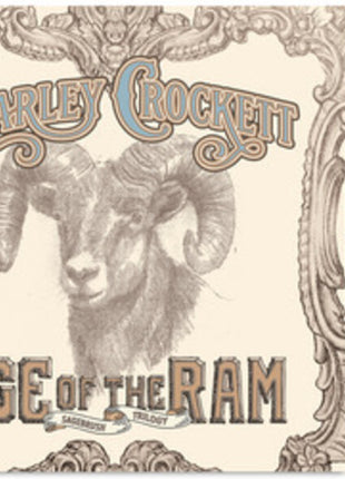 the album cover for Charley Crockett - Age Of The Ram [Mesa White LP with Alternate Cover]