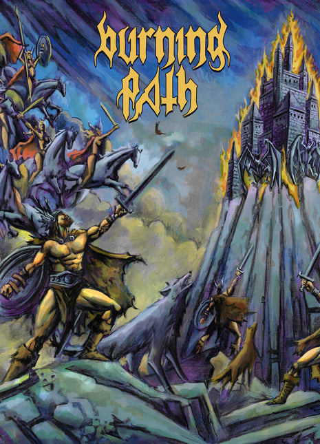 the album cover for Burning Path - Burning Path