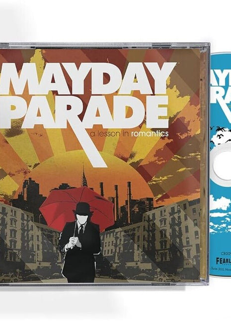 the album cover for Mayday Parade - A Lesson In Romantics