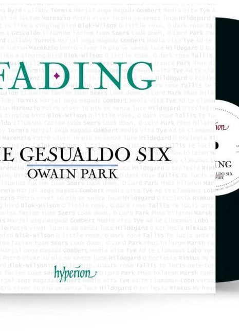 the album cover for Owain Park  / Gesualdo Six - Fading