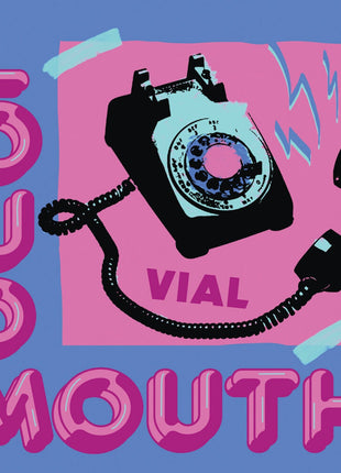 the album cover for Vial - Loudmouth - Ice Blue With Aqua Blue Spokes (Blue)