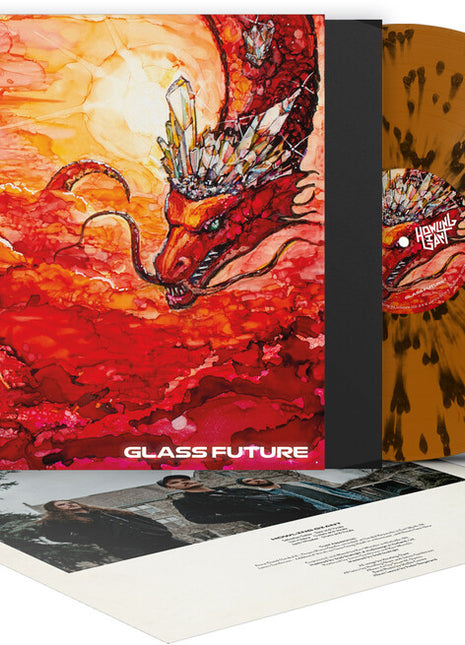 the album cover for Howling Giant - Glass Future - Orange/Black (Blk) [Colored Vinyl] [Limited Edition]
