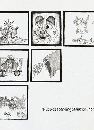 the album cover for Teen Suicide - Nude Descending Staircase Headless