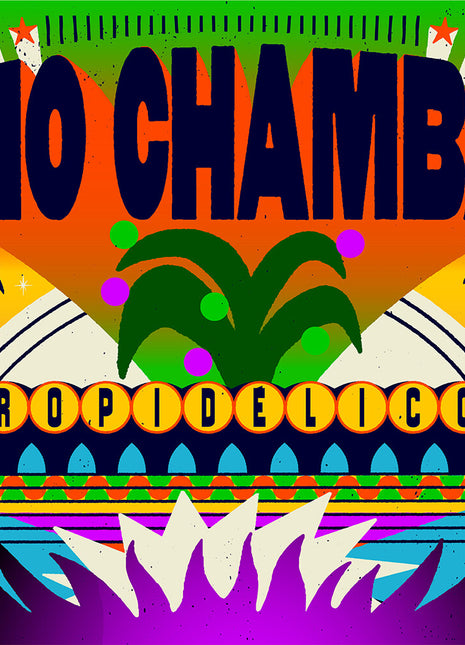the album cover for Gio Chamba - Tropidelicos [Mango Viper Swirl]
