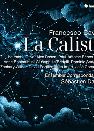 the album cover for Ensemble Correspondance / Sebastien Dauce - Cavalli: La Calisto