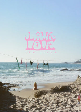 the album cover for Lavalove - Tan Lines [Wave Marble]