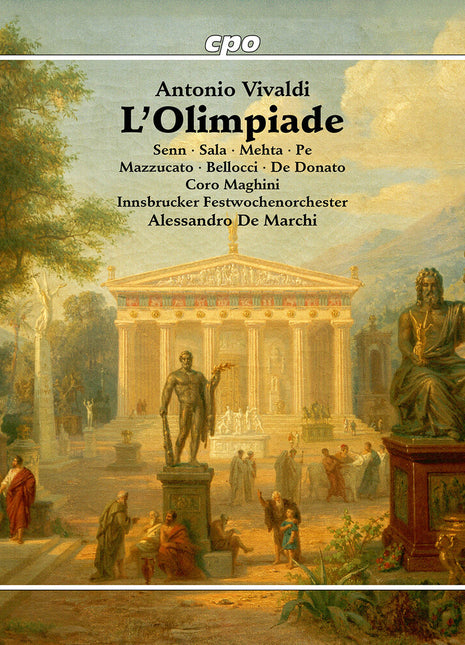 the album cover for Bruno De Sa - L'olimpiade Rv 725