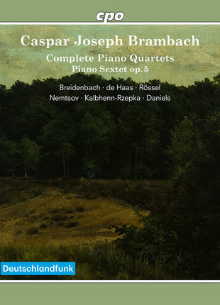 the album cover for Ernst Breidenbach - Complete Pno Qrts & Pno Sextet Op. 5
