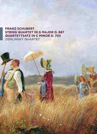 the album cover for Zemlinsky Quartet - Schubert: Str Qrts D. 887 D. 703