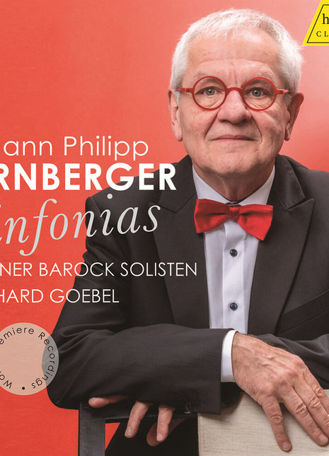 the album cover for Berliner Barock Solisten - Johann Philipp Kirnberger: Sinfonias - World Prem