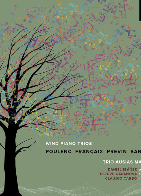 the album cover for Trio Ausias - Wind Pno Trios