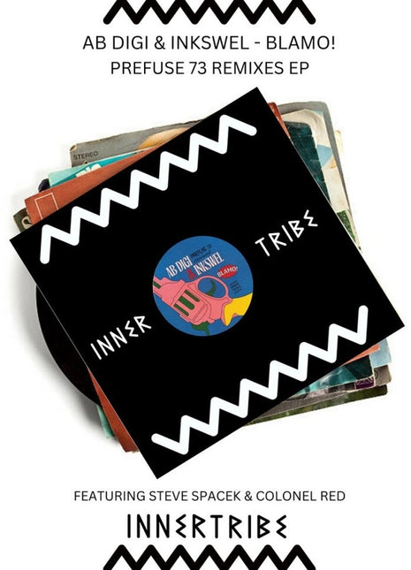 the album cover for Ab Digi & Inkswel - Blamo! (Prefuse 73 Remixes)