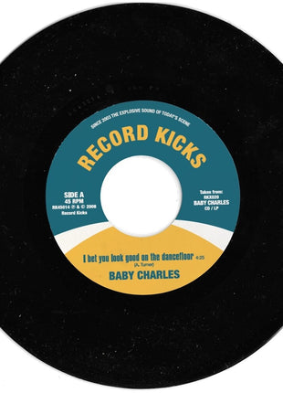 the album cover for Baby Charles - Bet You Look Good On The Dancefloor / Time