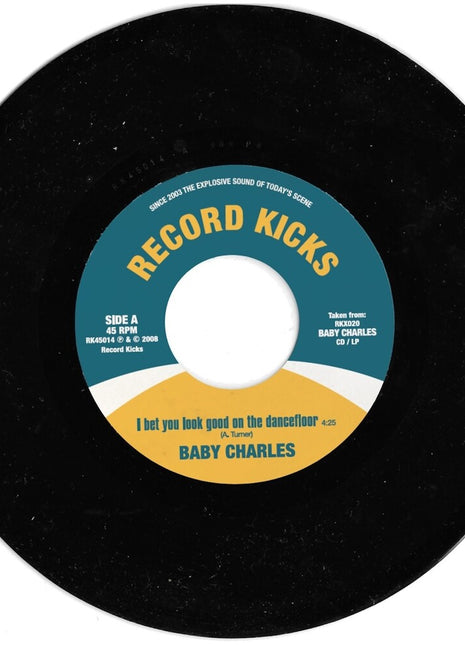 the album cover for Baby Charles - Bet You Look Good On The Dancefloor / Time