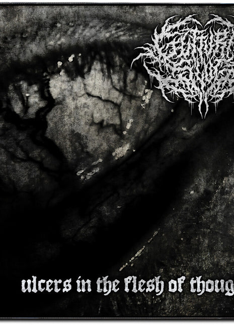 the album cover for Guttural Slug - Ulcers In The Flesh Of Thought (Jewl)