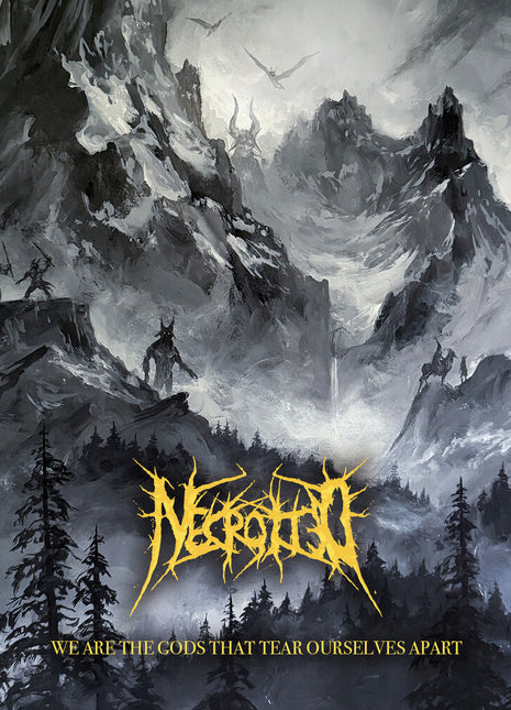 the album cover for Necrotted - We Are The Gods That Tear Ourselves Apart