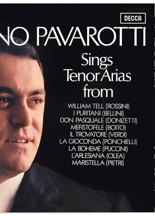 the album cover for Luciano Pavarotti - Sings Tenor Arias From Italian Opera [Remastered]