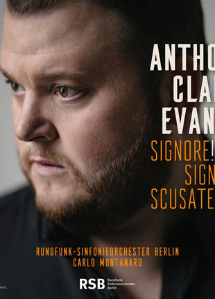 the album cover for Anthony Evans  Clark - Signore Signori Scusatemi