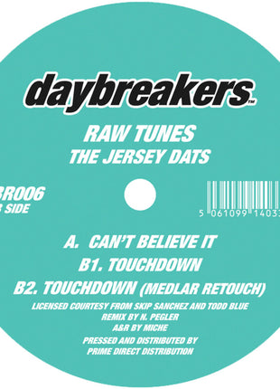 the album cover for Raw Tunes - The Jersey DATs