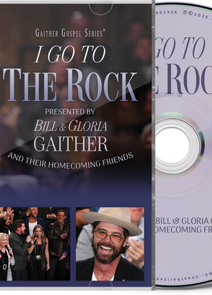 the album cover for Gaither - I Go To The Rock: Presented By Bill & Gloria