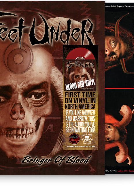 the album cover for Six Feet Under - Bringer Of Blood - Blood Red [Colored Vinyl] [Limited Edition] (Red)