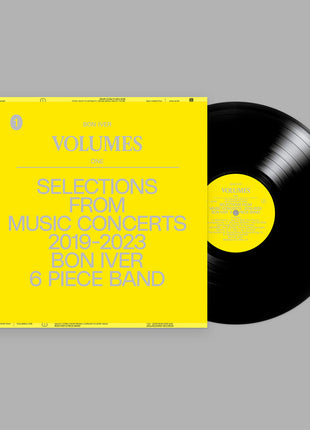 the album cover for Bon Iver - VOLUMES: ONE "SELECTIONS FROM MUSIC CONCERTS 2019-2023 BON IVER 6 PIECE BAND"
