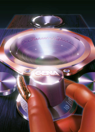 the album cover for Gena - Pleasure Is Yours (Blk) [Colored Vinyl] [Clear Vinyl] [180 Gram] (Red)