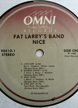 Fat Larry's Band : Nice (LP, Album)