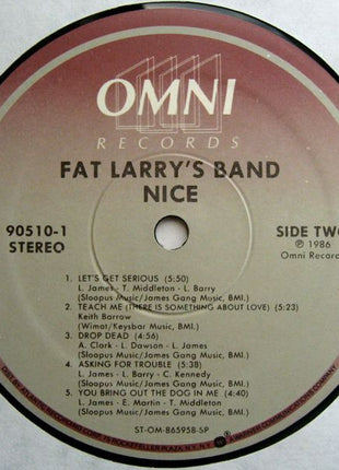 Fat Larry's Band : Nice (LP, Album)